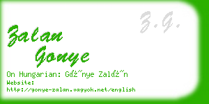 zalan gonye business card